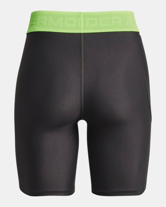 Women's HeatGear® Bike Shorts, Green, pdpMainDesktop image number 5